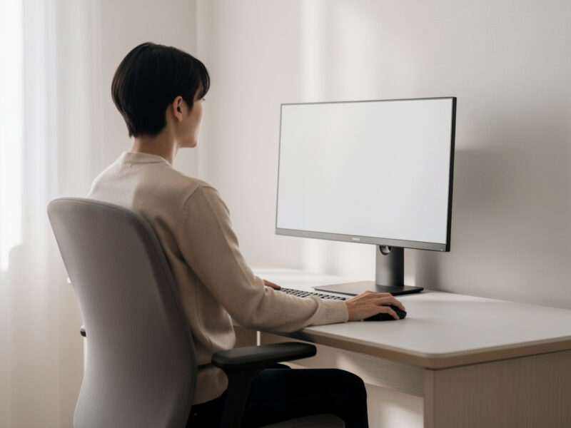 Monitor Height & Eye Line: Where the Top of Your Screen Belongs